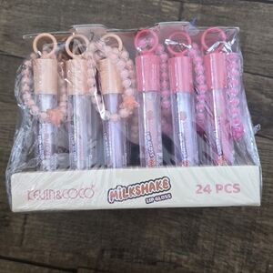 Kleancolor Milkshake Lip Gloss Set - Pink and Peach